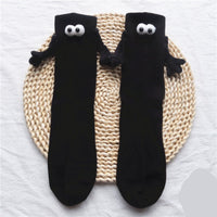 Black Hand In Hand Socks Slidely