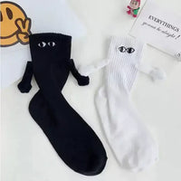 Light Gray Hand In Hand Socks Slidely