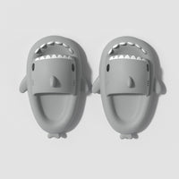 Light Gray Shark Slides Originals (Kids) Slidely