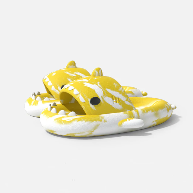 White Smoke Shark Slides Limited Edition Slidely