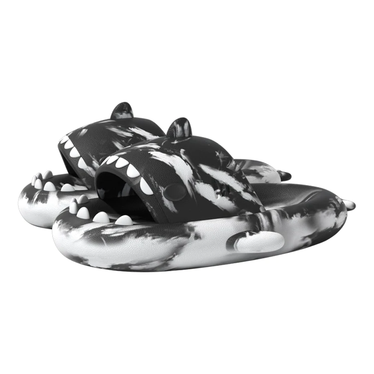 Dark Slate Gray Shark Slides Limited Edition Slidely